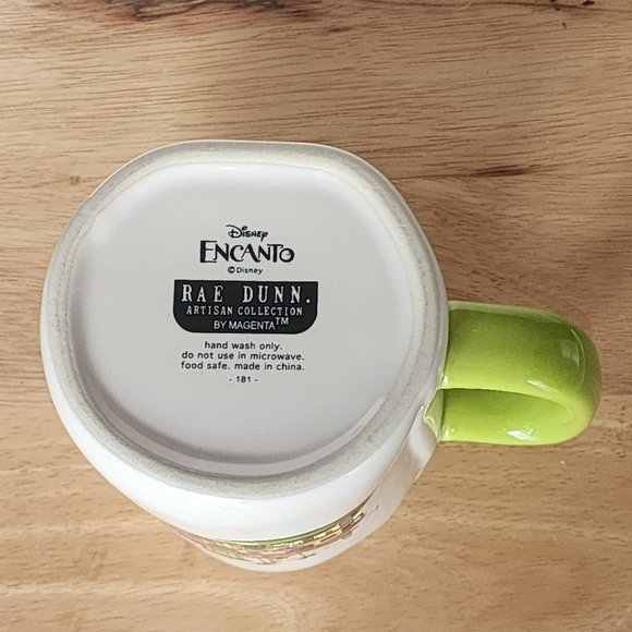 Rae Dunn Disney Encanto‎ CASITA White Green Ceramic Coffee Mug 16oz Collectable - Picture 13 of 15